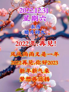 ​今天是2022年最后一天（2022最后一天说说发朋友圈）