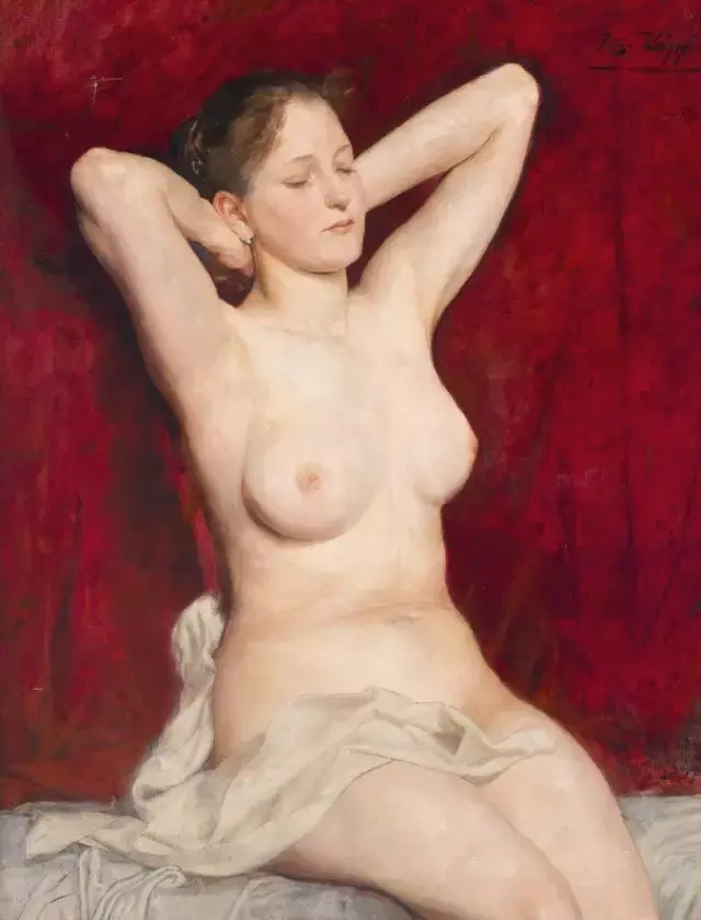 美体油画是什么画种,油画女性
