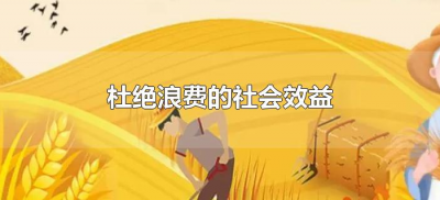 ​杜绝浪费的社会效益（制止浪费对国家和社会发展的重要）