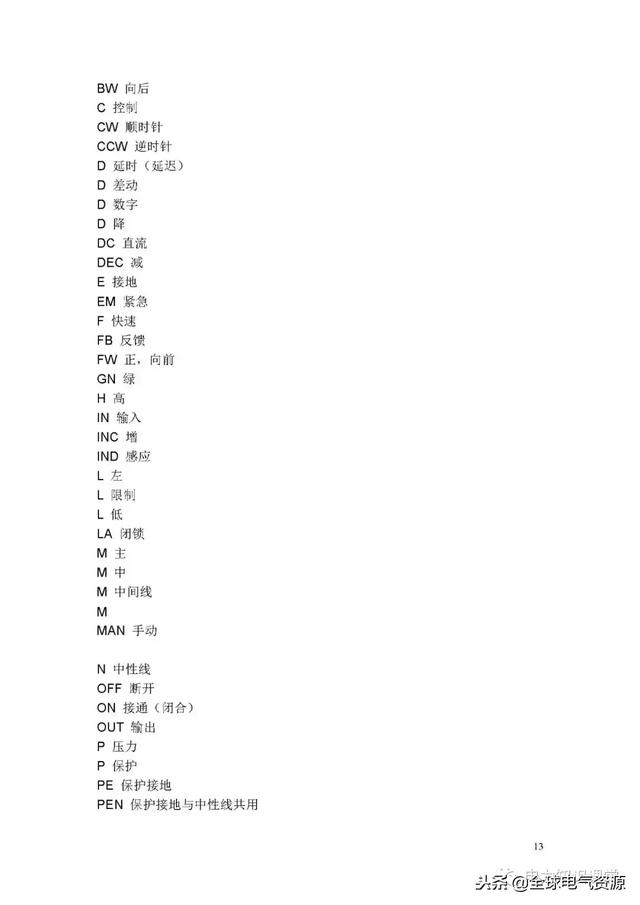 符号一览表(电路图符号大全)(12)