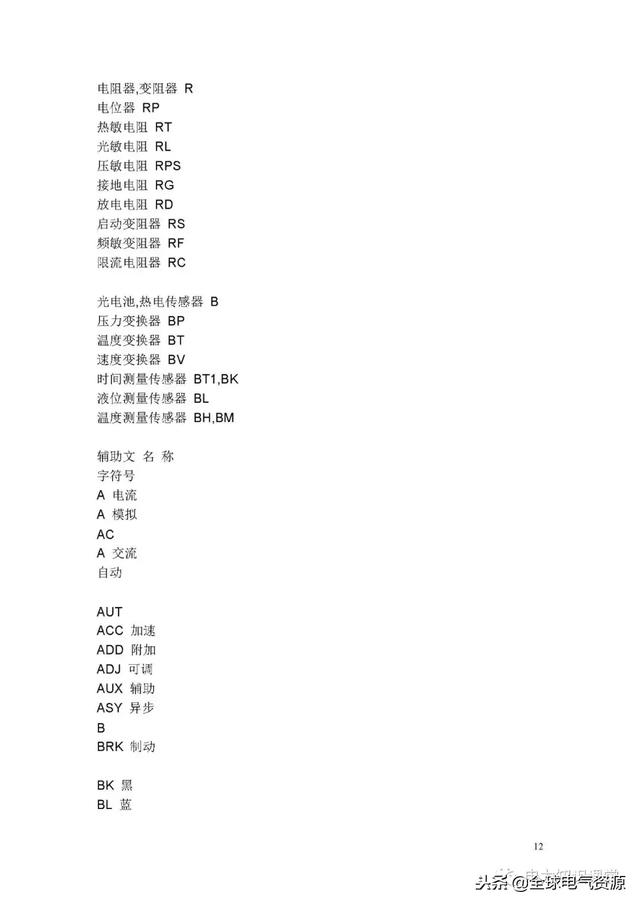 符号一览表(电路图符号大全)(11)