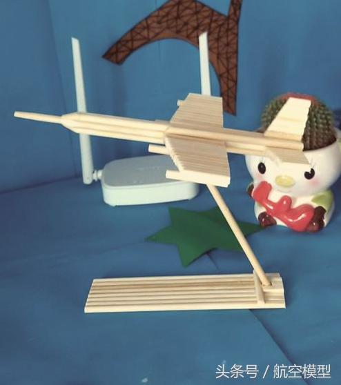 飞机模型筷子手工制作(制作简易的飞机模型)(1)