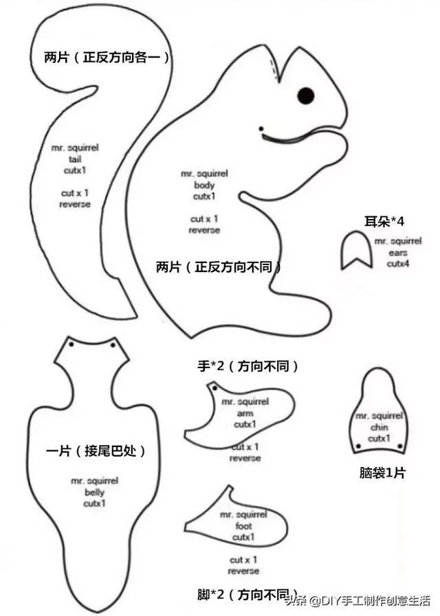 怎么做布艺玩偶手工（分享10种布艺玩偶的制作方法）(6)