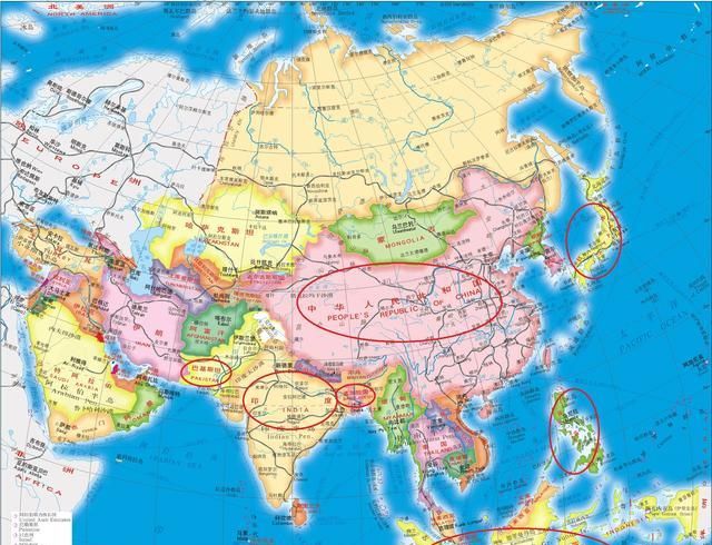 亚洲有多少个国家网上说48个国家与地区，那么哪些是地区