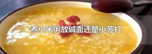 煮大米粥什么时候放碱的方法