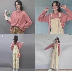 背带裤的搭配方式（背带裤怎么搭配好看）(8)