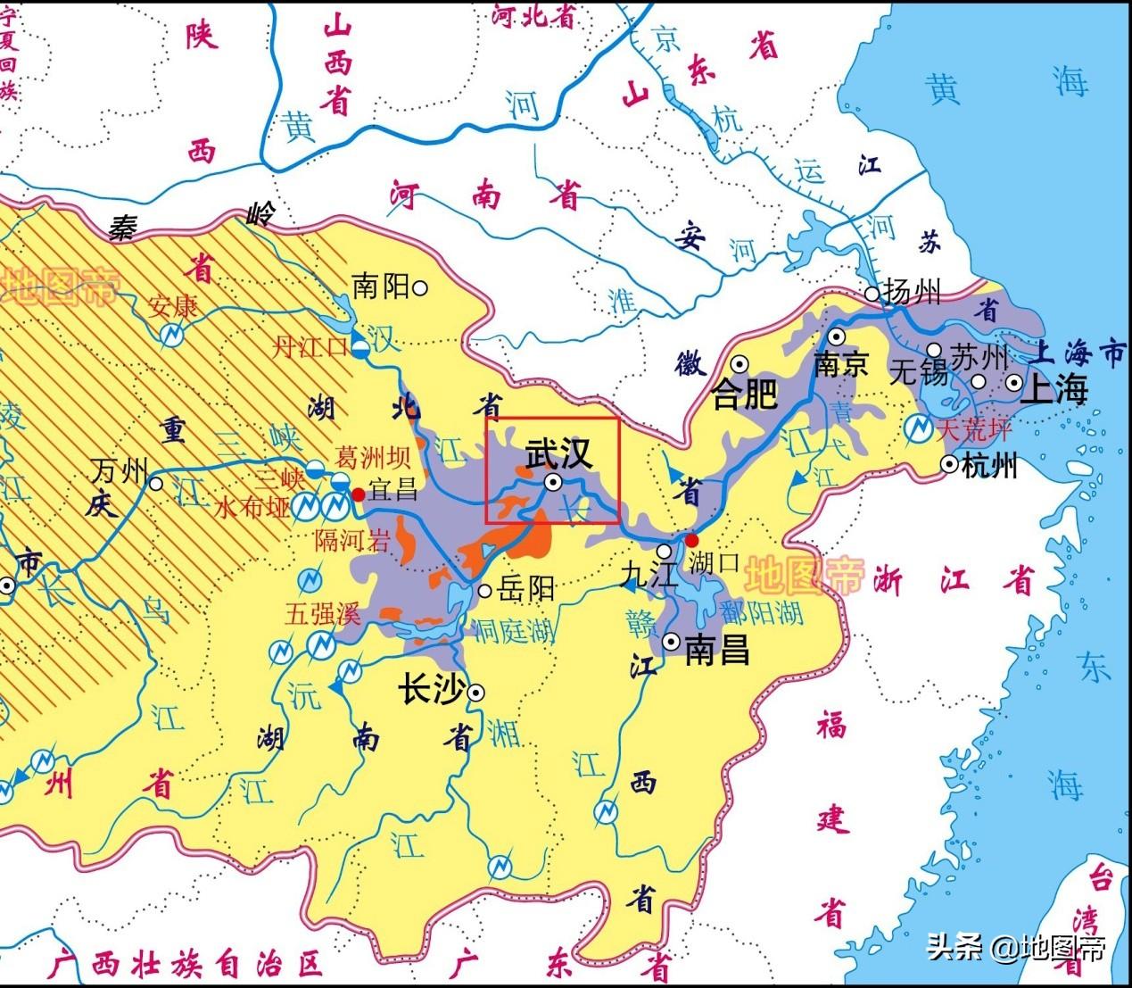 汉口有几个区地图（汉口是武汉的哪个区）(图8)