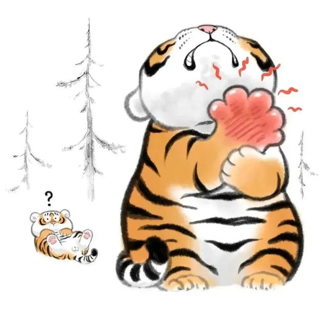 苏柏斗工笔画老虎 他靠画养膘老虎(45)