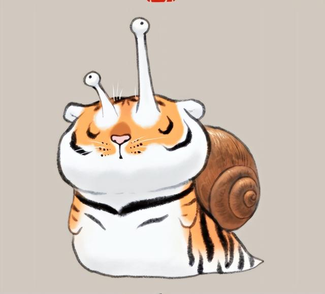 苏柏斗工笔画老虎 他靠画养膘老虎(60)
