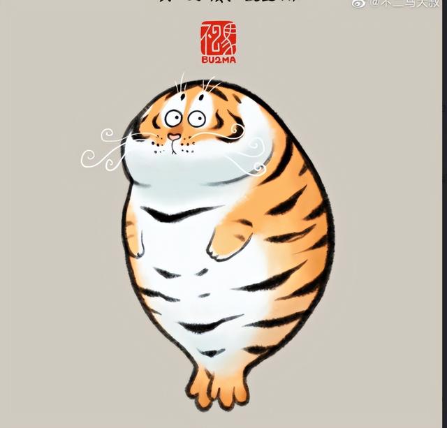 苏柏斗工笔画老虎 他靠画养膘老虎(64)