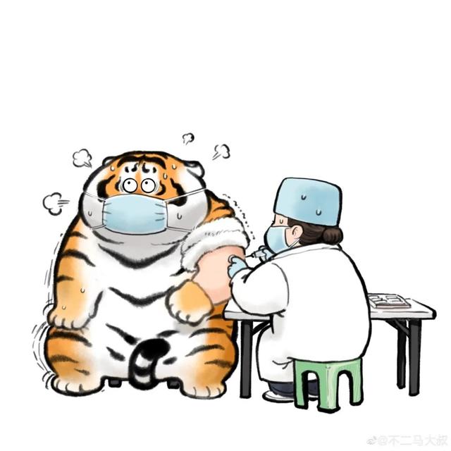苏柏斗工笔画老虎 他靠画养膘老虎(28)