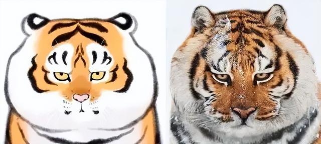 苏柏斗工笔画老虎 他靠画养膘老虎(11)