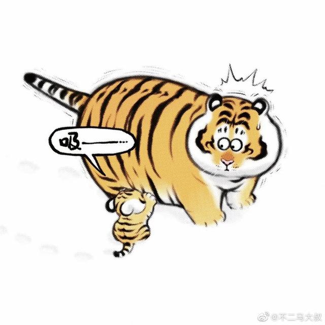 苏柏斗工笔画老虎 他靠画养膘老虎(47)