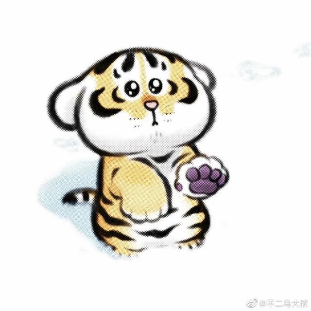 苏柏斗工笔画老虎 他靠画养膘老虎(50)