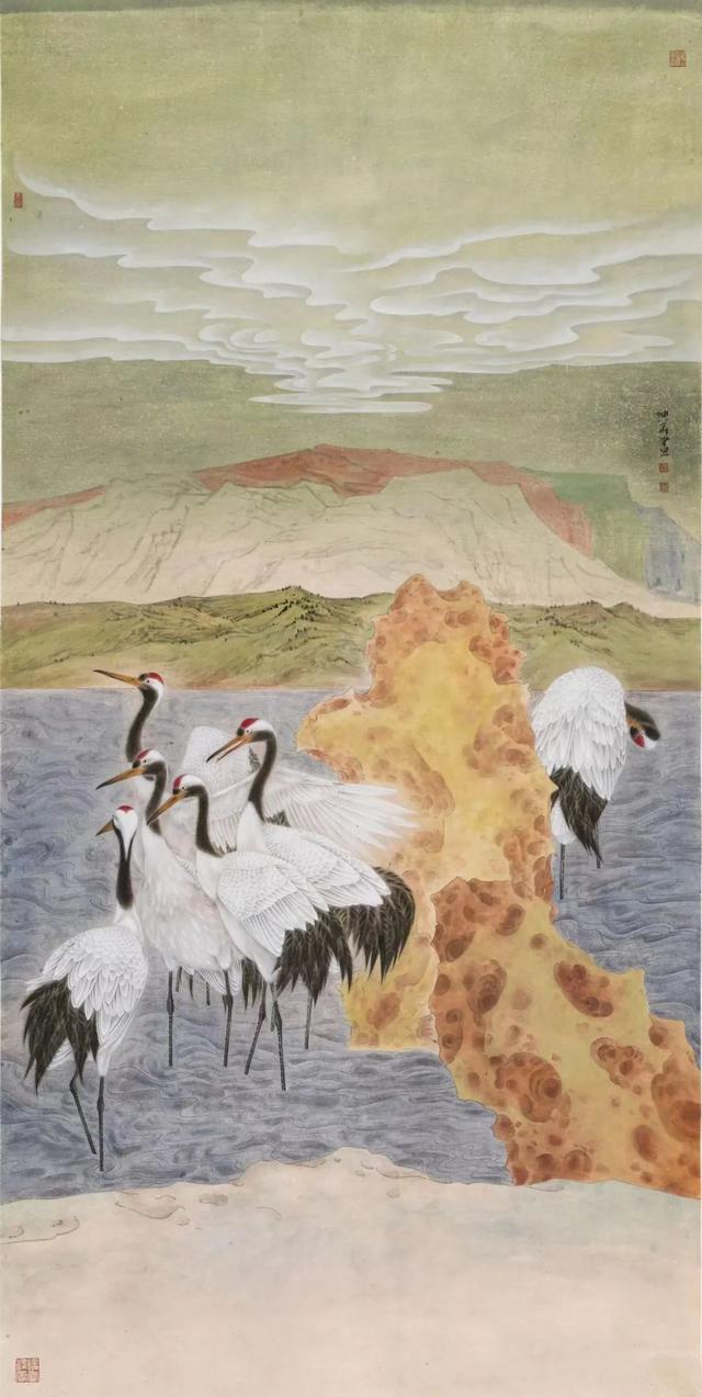 新工笔花鸟画作品欣赏（清新而优美传统且现代的工笔花鸟画）(9)