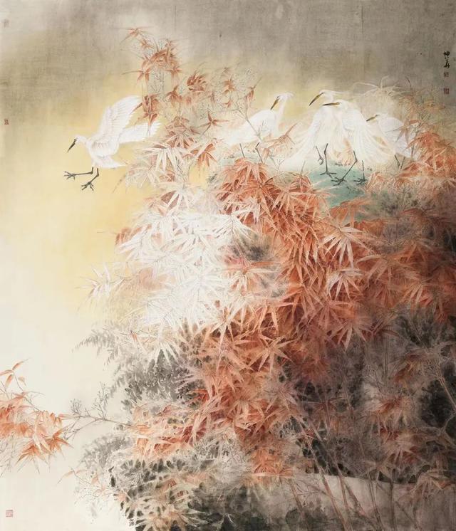 新工笔花鸟画作品欣赏（清新而优美传统且现代的工笔花鸟画）(8)