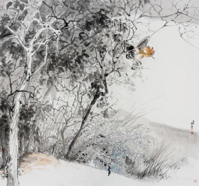 新工笔花鸟画作品欣赏（清新而优美传统且现代的工笔花鸟画）(16)
