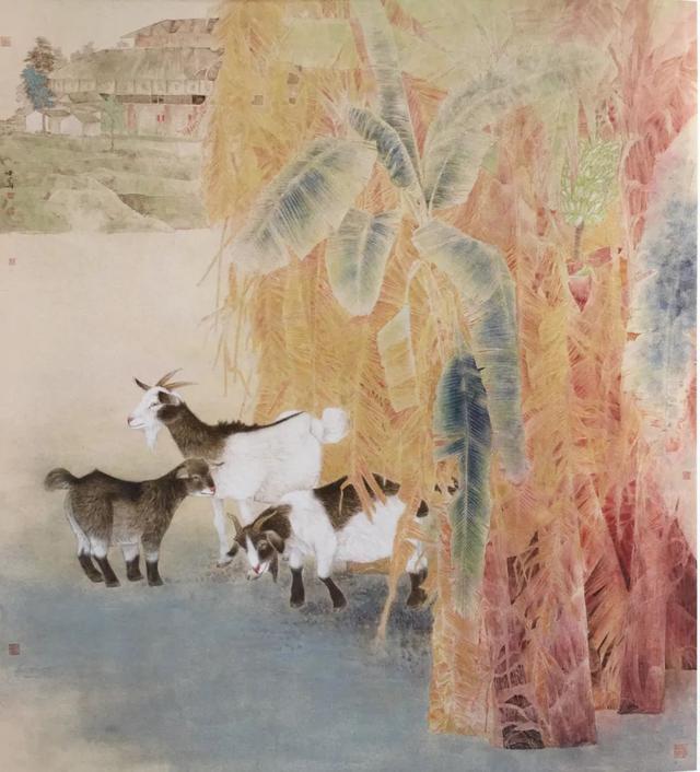 新工笔花鸟画作品欣赏（清新而优美传统且现代的工笔花鸟画）(7)