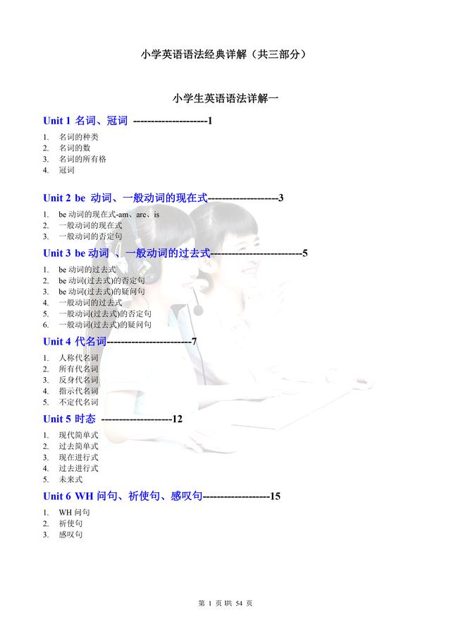 小学英语语法口诀表大全（小学英语语法18段顺口溜）(2)