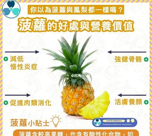凤梨和菠萝的区别，凤梨怎么吃，凤梨的功效与作用
