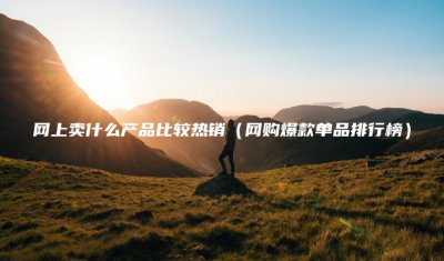 ​网上卖什么产品比较热销(网购爆款单品排行榜)