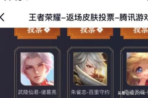 王者荣耀2019限定皮肤返场投票教程?