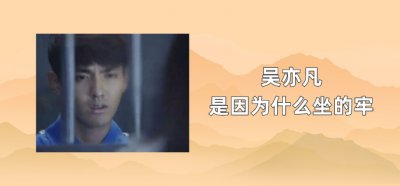 ​吴亦凡是因为什么坐的牢