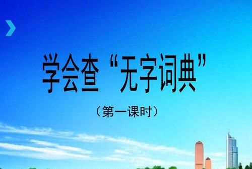 无字词典指的是什么意思