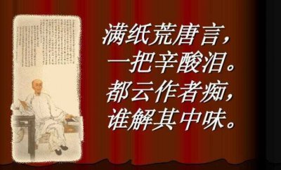 ​一把辛酸泪的上一句是什么(满纸荒唐言一把辛酸泪全诗)