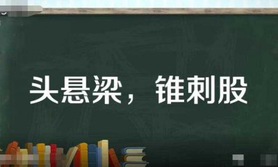 ​头悬梁锥刺股是什么意思