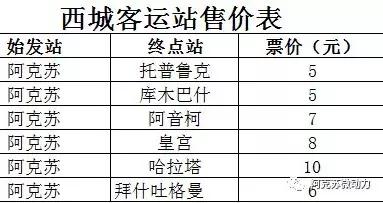 阿克苏长途汽车站时刻表(最新阿克苏各大客运站班次)(15)