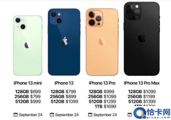 苹果13价格128g大概得多少钱(iPhone13全系列的售价)