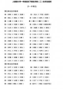 ​又组词一年级上册人教版