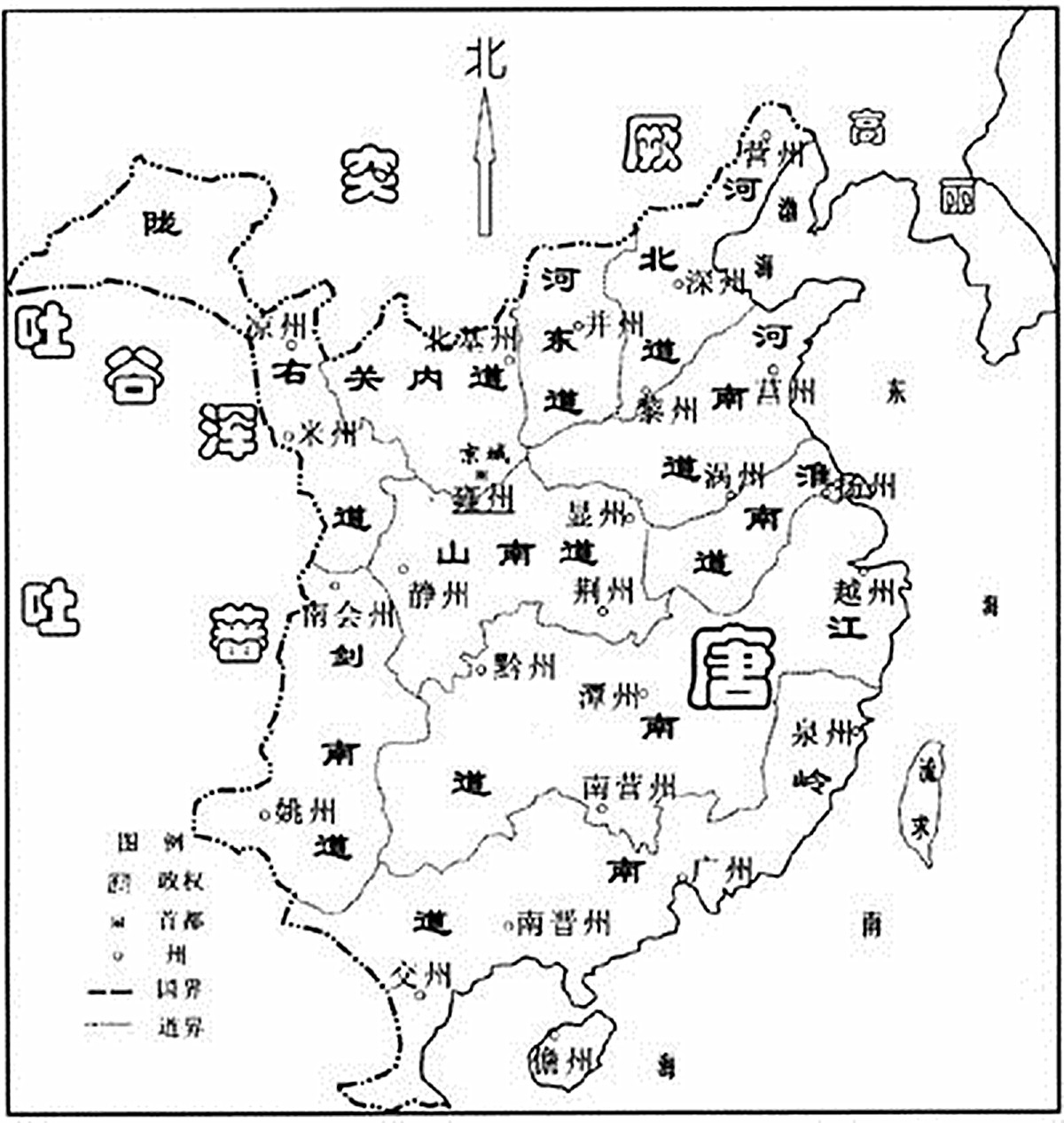 唐朝地图最大时全图 疆域（唐朝强盛时期的地图）