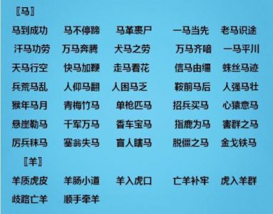 ​给的成语