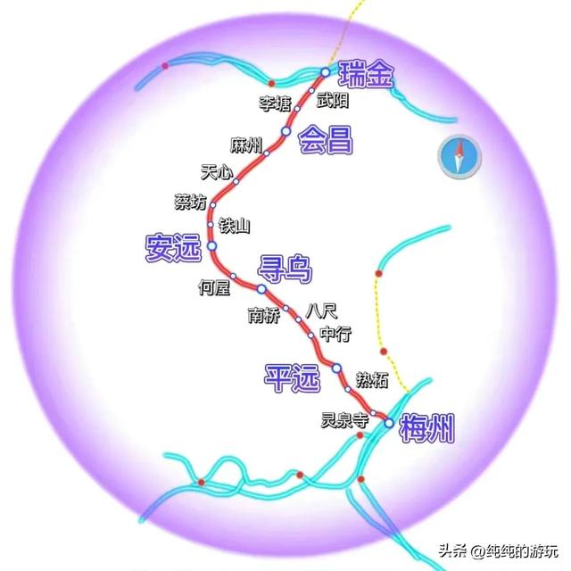 最新开工的铁路线路（江西省13条规划中铁路的线路走向）(10)