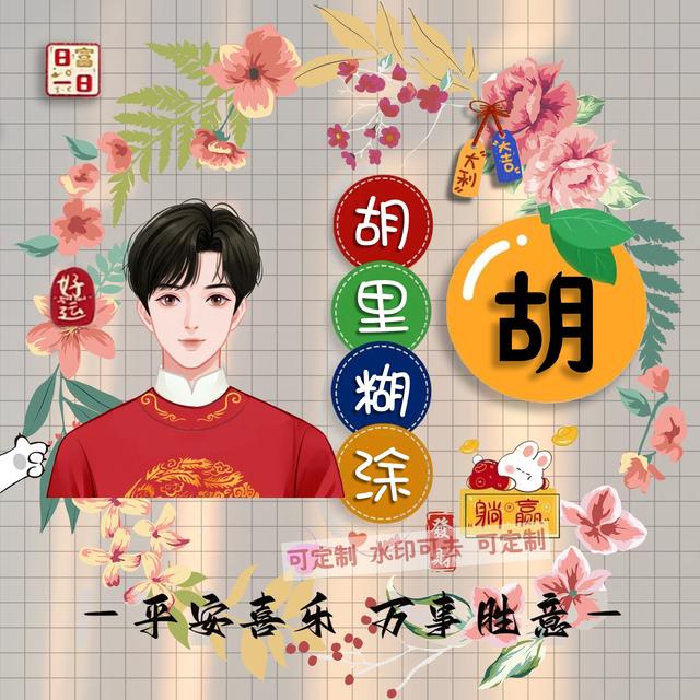 独一无二的微信个性姓氏头像(姓氏头像微信头像)(11)