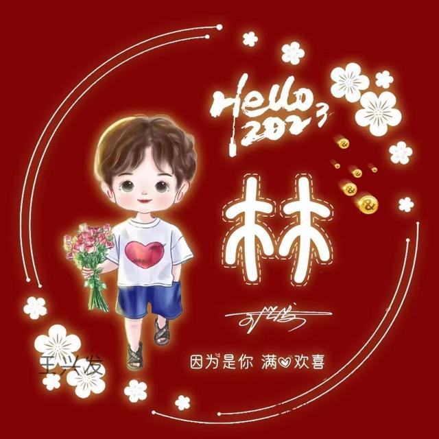 独一无二的微信个性姓氏头像(姓氏头像微信头像)(23)