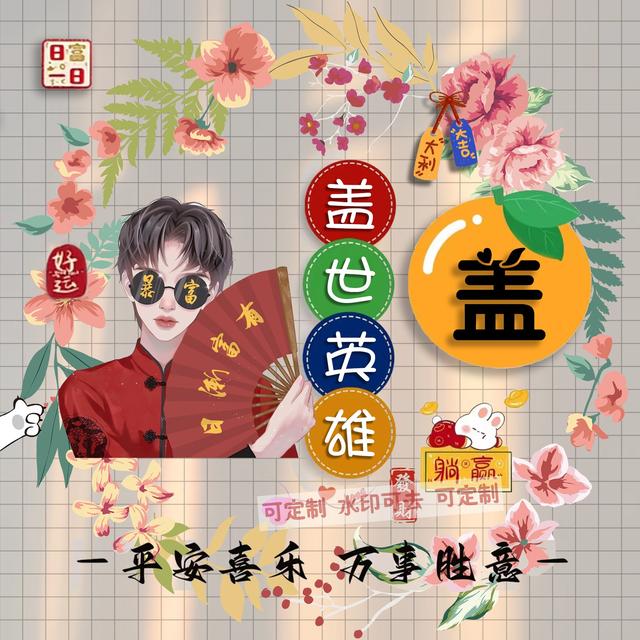 独一无二的微信个性姓氏头像(姓氏头像微信头像)(6)