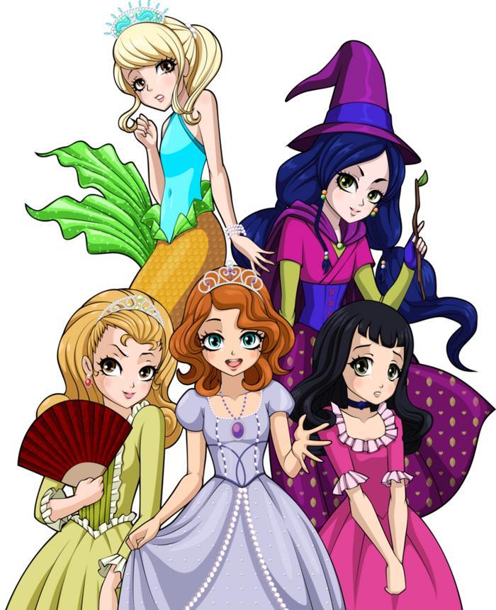小公主苏菲亚《彩虹小马》同人插画欣赏,苏菲亚变成小马好萌!