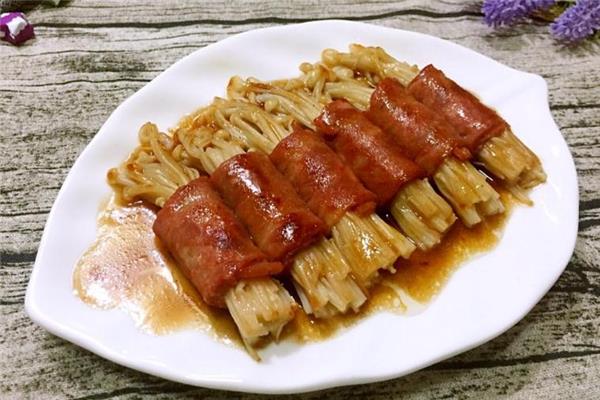 培根金针菇卷的做法 培根卷金针菇怎么做 培根金针菇卷的做法 培根卷金针菇怎么做