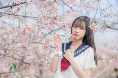美图:JK水手服美少女图片赏析