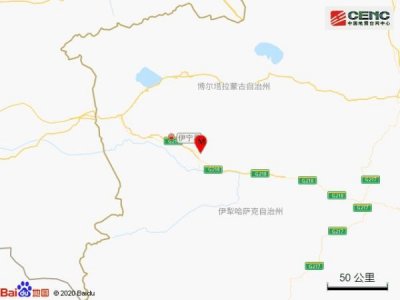 ​新疆伊犁州伊宁县发生4.6级地震